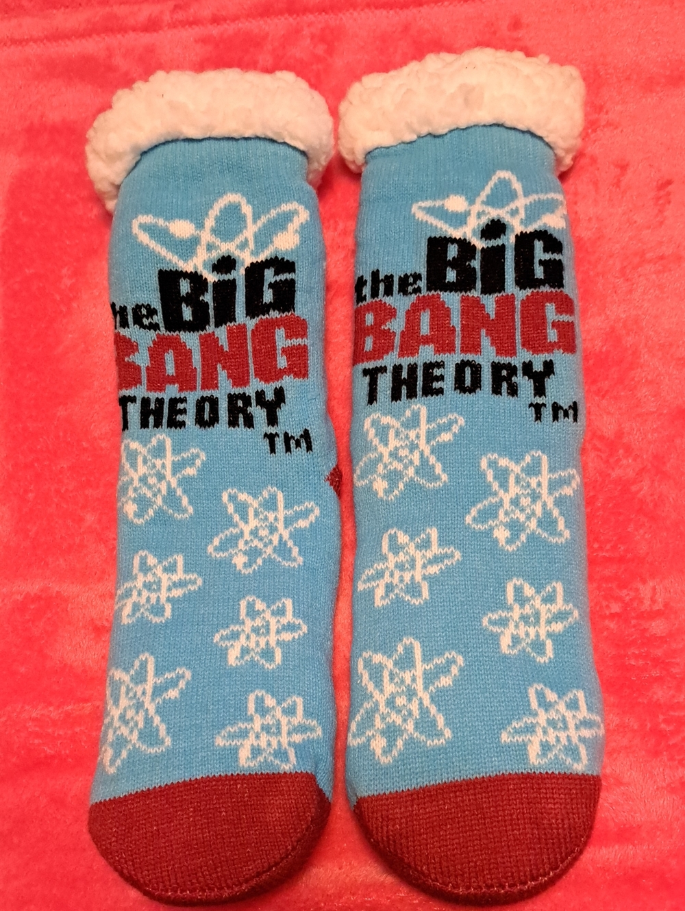 The Big Bang Theory Blue Sherpa-Lined Crew Socks (Unisex)